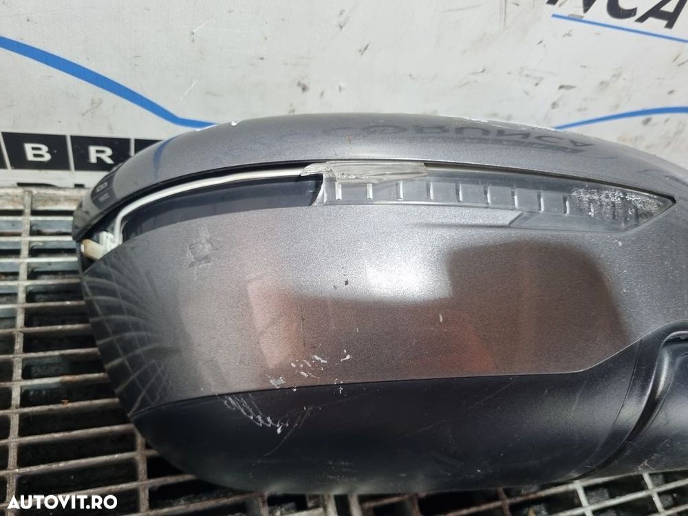 Oglinda dreapta Nissan Qashqai J11 2013 - 2017 4 Usi GRI (1023) Rabatabile FISURAT ... - 2