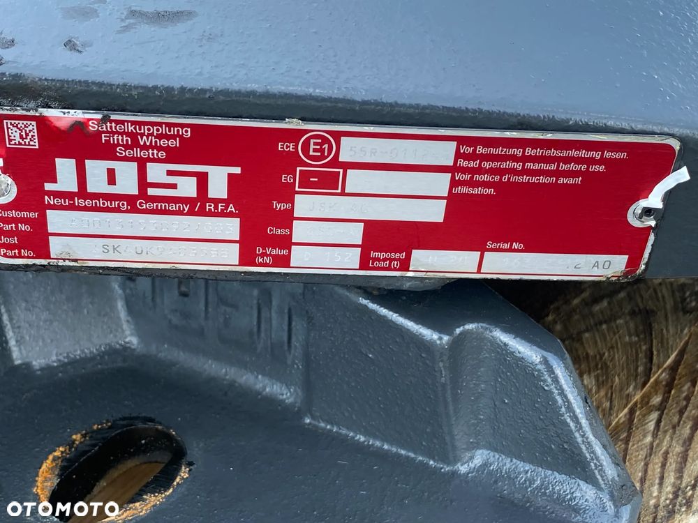 siodło JOST typ JSK40 od Mercedesa Actrosa MP-5 - 2