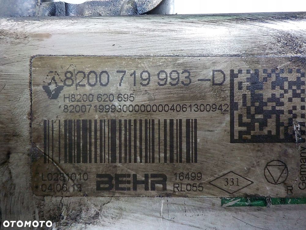 RENAULT LAGUNA III 2.0 DCI ORG CHŁODNICA SPALIN 8200719993-D - 4