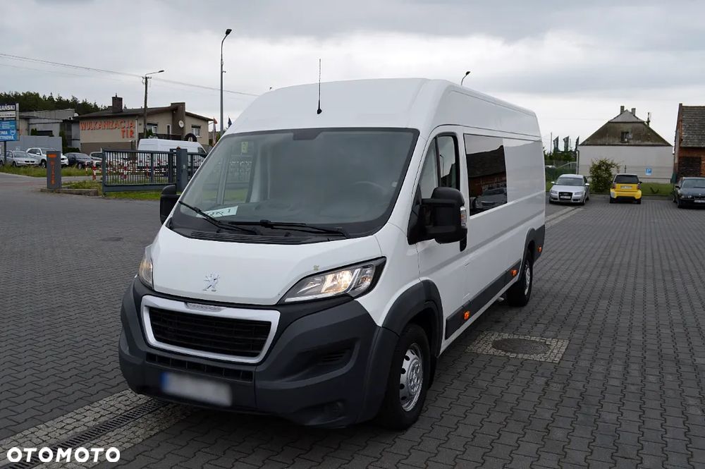 Peugeot Boxer Blaszak Brygadówka Doka L4H2 7-miejsc Salon PL, Jeden Właściciel - 1