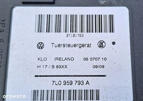 VW TOUAREG 7L LIFT 07-10R SILNICZEK PODNOSZENIA SZYBY LEWY PRZÓD 7L0959793A - 2