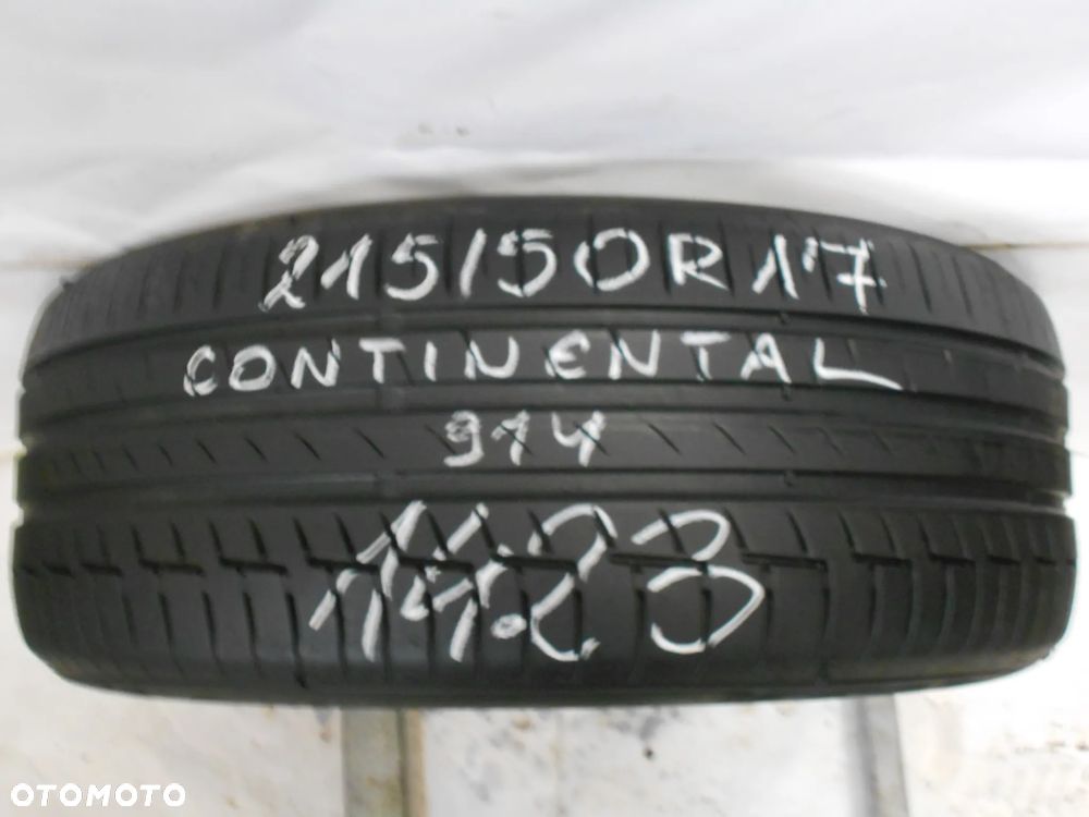 OPONA POJEDYNKA 215/50R17 CONTINENTAL PREMIUM CONTACT  6 DOT 1423 6MM - 1