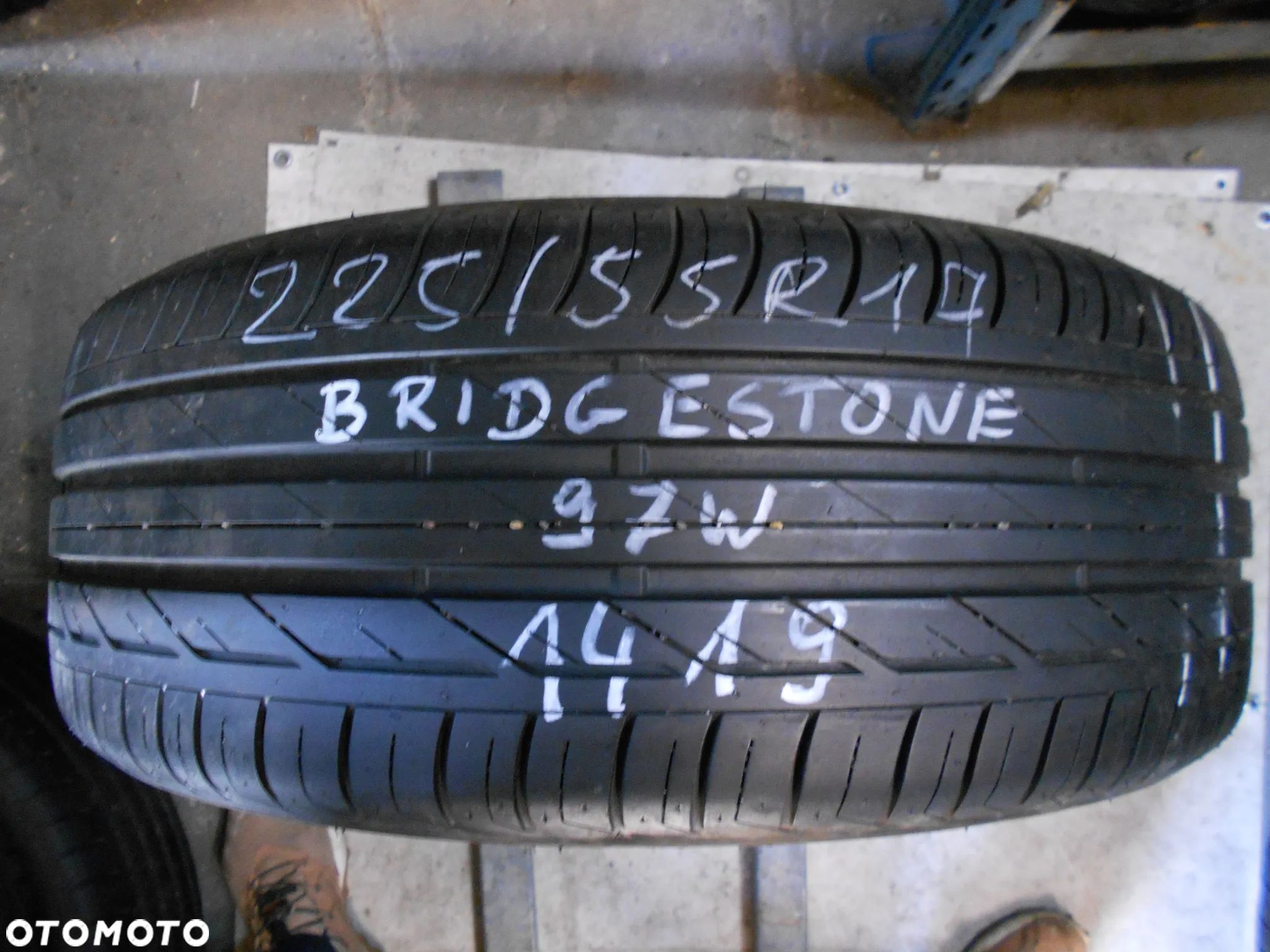 OPONA POJEDYNKA 225/55R17 BRIDGESTONE TURANZA T005 DOT 1419 7MM - 1