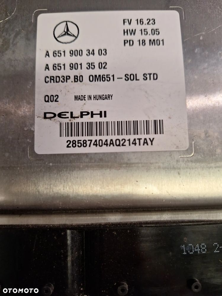 STEROWNIK SILNIKA DELPHI A6519003403 - SPRINTER 906 2,2 CDI - 1