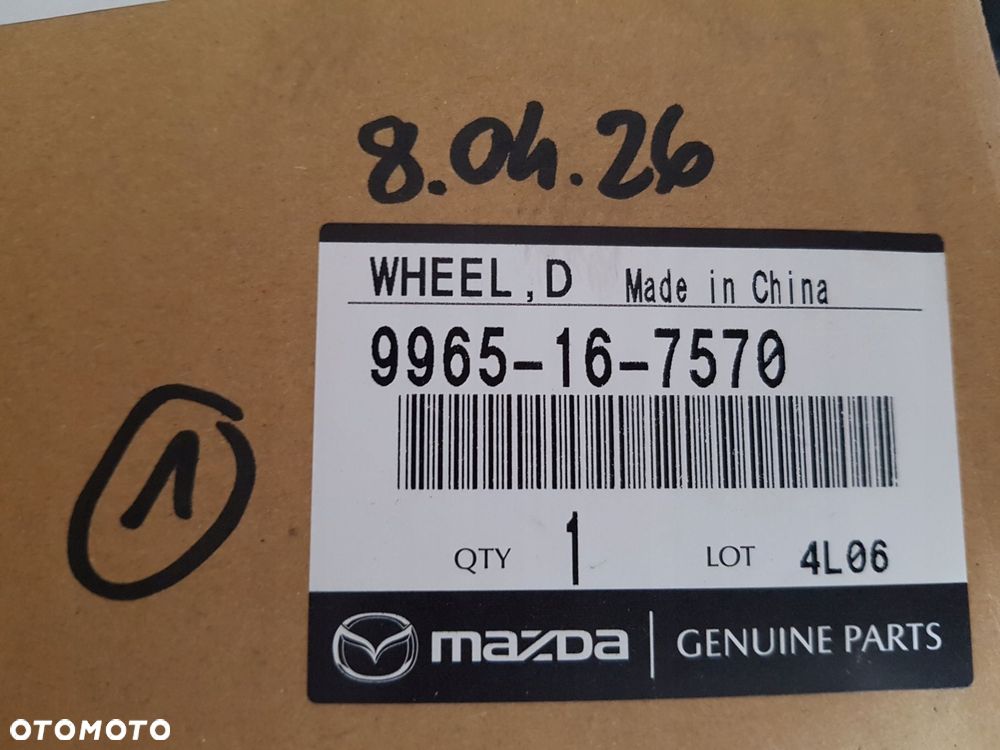 mazda 6 18^ felga aluminiowa 17 cali 7,5 et50 9965-16-7570 9965167570 - 3