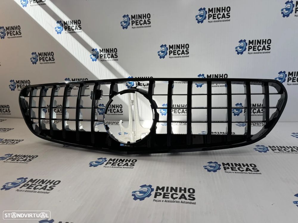 Grelha Frontal Mercedes Class S (W217) GTR Panamericana Preto Brilho - 2