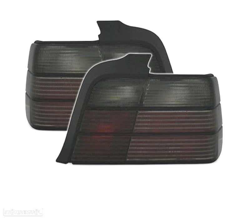 FAROLINS TRASEIROS BMW E36 BERLINA 91-99 LOOK M3 FUMADO - 1