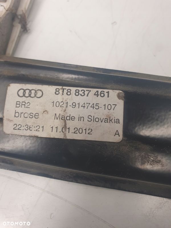 MECHANIZM SZYBY LEWY PRZÓD AUDI A5 8T8837461 - 2