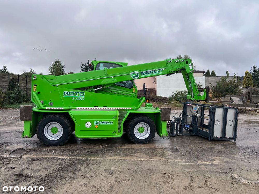 Merlo ROTO 40.18S 3500MTH CERTYFIKAT CE ZESTAW KOSZ WIDŁY PILOT DŹWIG - 29