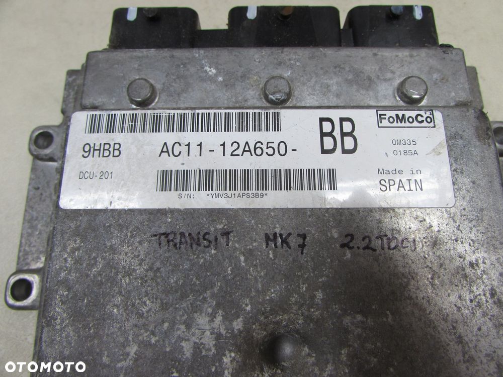 FORD TRANSIT VII 2.2 KOMPUTER SILNIKA AC11-12A650-BB 06-14 - 5
