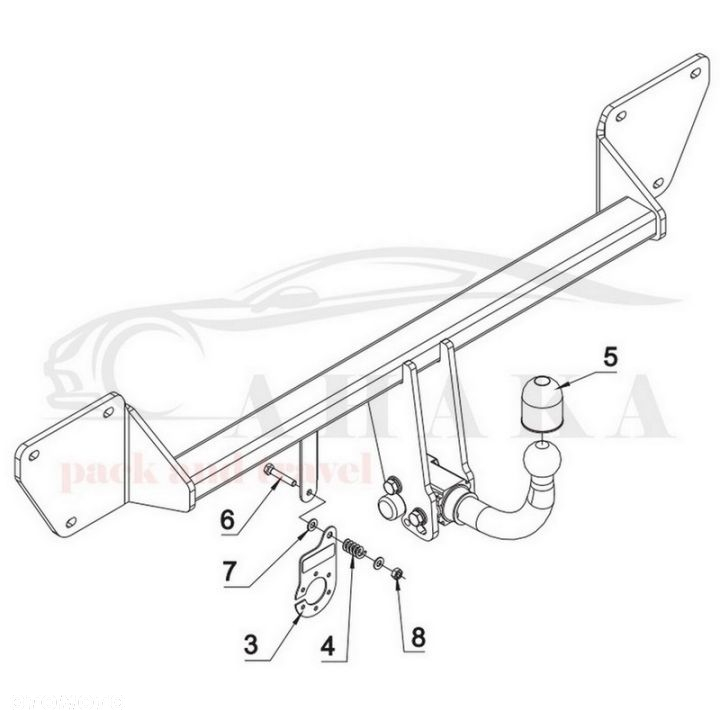 Hak Holowniczy Automat Do Mini Cooper Coutryman R60 2014-2016 (Tylko 4X4) - 3