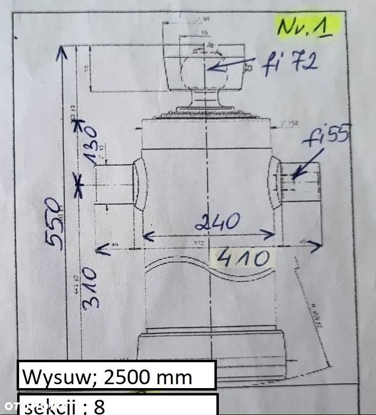 Siłownik kiper wywrot Iveco Man Nissan  Man Renault - 2