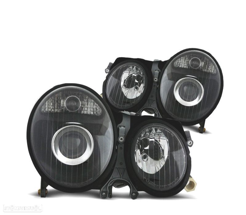 FARÓIS PROJETOR PARA MERCEDES E W210 99-02 VIDRO LISO - 1