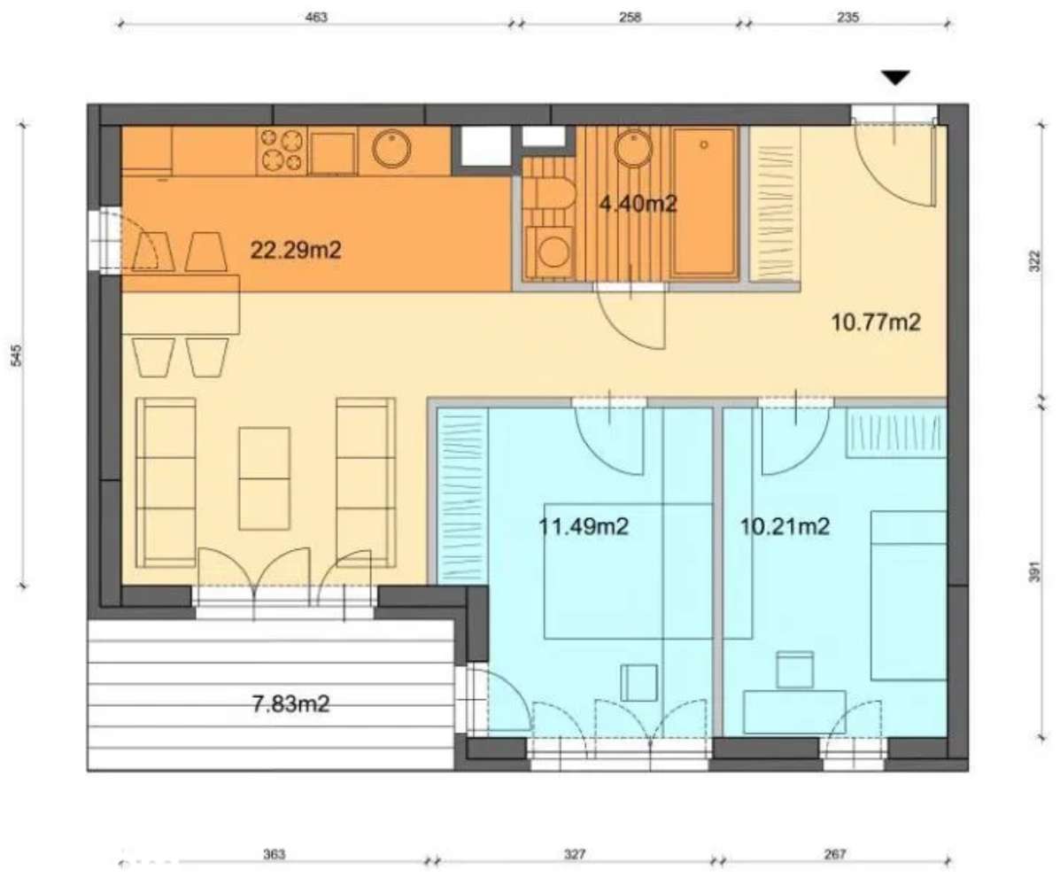 Mokotów, 3-pok, 60m2, Klima, LUX standard, Garaż