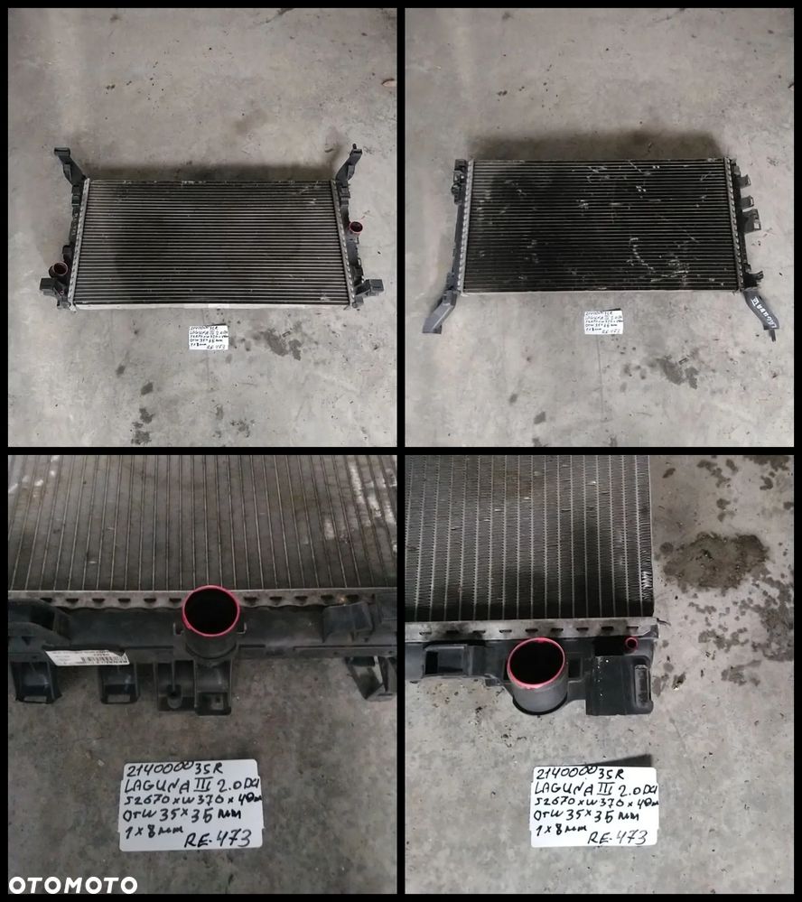 RENAULT CHŁODNICA WODY - 22