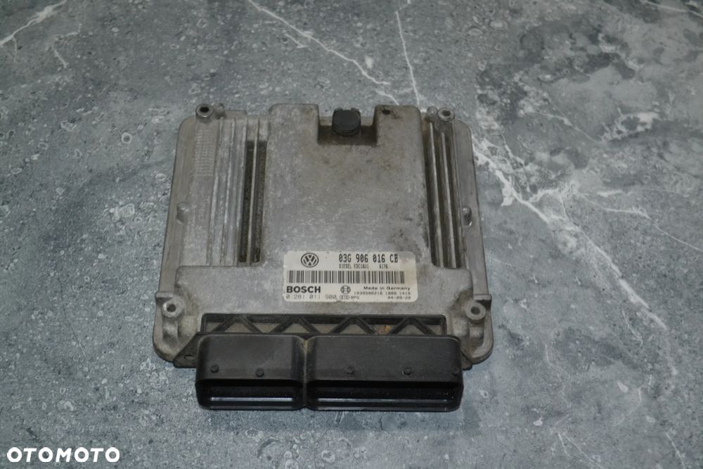VW AUDI SEAT SKODA 1,9 TDI KOMPUTER STEROWNIK SILNIKA 03G906016CB 0281011900 - 1