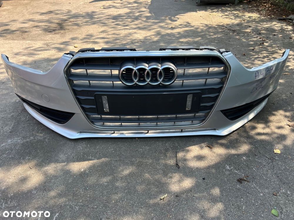 audi a4 b8 lift zderzak przód przedni grill 4x pdc lx7w kompletny - 1