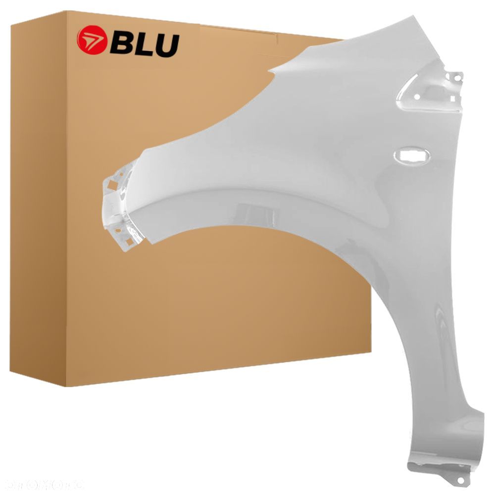 BLU Błotnik PEUGEOT 107 EZRC lewy szary 2005-2014 przód ocynk Grau Aluminium - 1