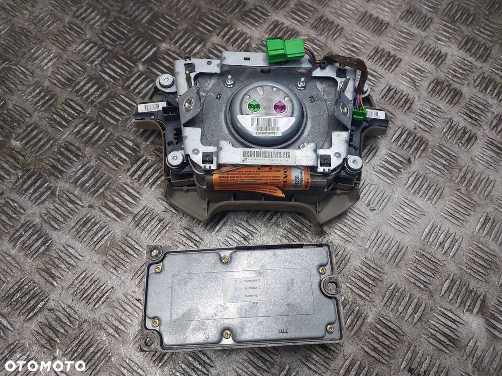 MODUŁ SENSOR STEROWNIK PODUSZEK AIRBAG + PODUSZKA KIEROWCY VOLVO S80 I - 3