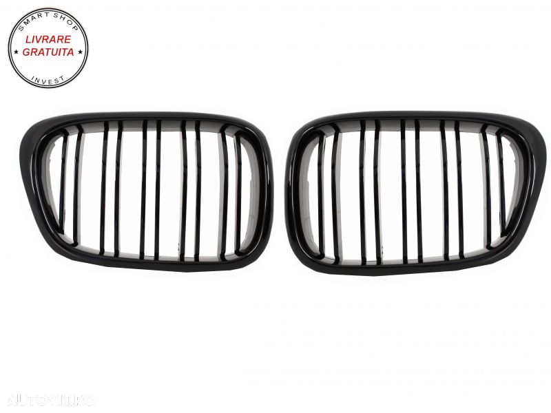 Kit Exterior BMW Seria 5 E39 (1997-2003) Cu Proiectoare Crom si Grile Negru Lucioa- livrare gratuita - 7