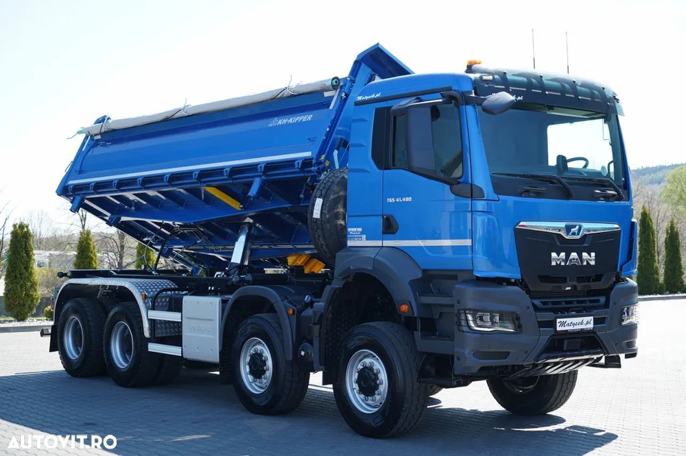 MAN TGS 41.480 / 8x6 / BASCULANĂ SPATE / MANUAL / NOU NOU / KH-KIPPER / - 13