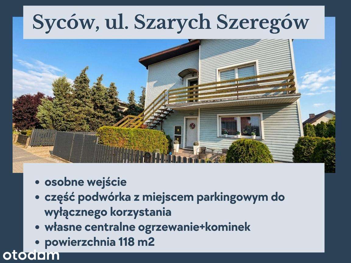 Bezczynszowe mieszkanie 118 m² z kominkiem i niezależnym ogrzewaniem.