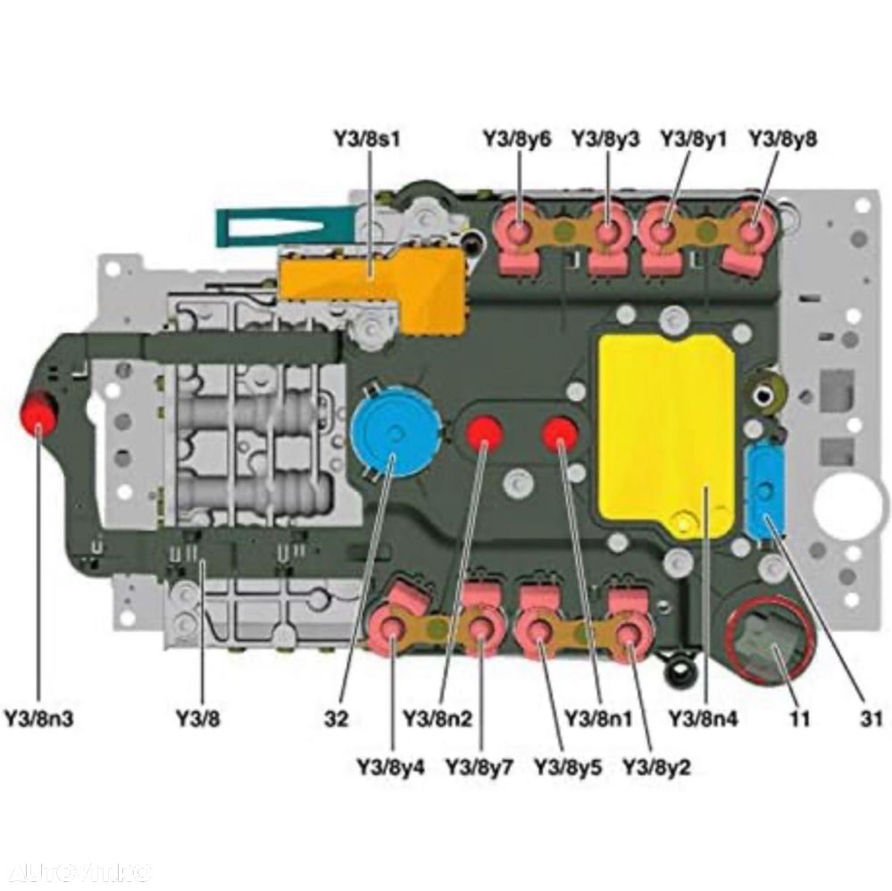 Set Senzor Senzori Turatie Cutie Viteze Mercedes 7Gtronic 722.9 Y3/8N1 - 3