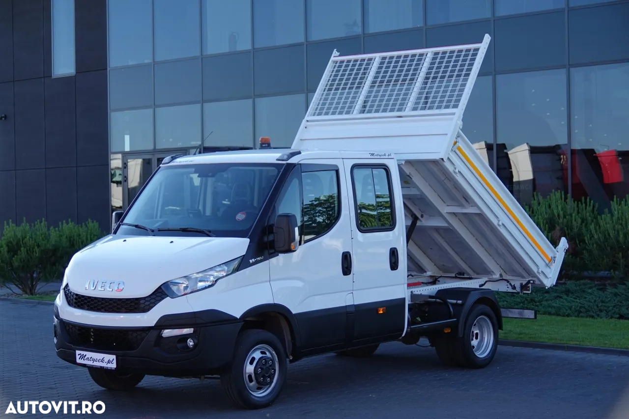 Iveco DAILY 35C16D / 2.3 D / CAMION CU TRACȚIE MIXĂ / BASCULATOR – 2.6 M / CAMION DUBLU / IMPORTAT / CONTRACT DE SERVICE POST-SERVICE - 2