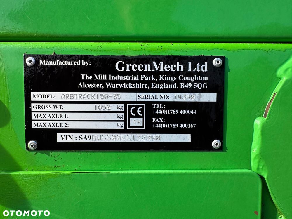 Rębak Rozdrabniarka do gałęzi GreenMech Arbtrak 150-35 Układ Gąsienicowy 2015 Rok - 8