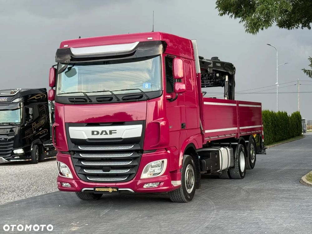 DAF XF 450/6X2/HDS HIAB FASSI F195AS/CAŁY NA PODUCHACH/CHWYTAK PALETOWY Z ROTATOREM/UDZWIG 1600 KG NA 11M/ Z NIEMIEC - 8