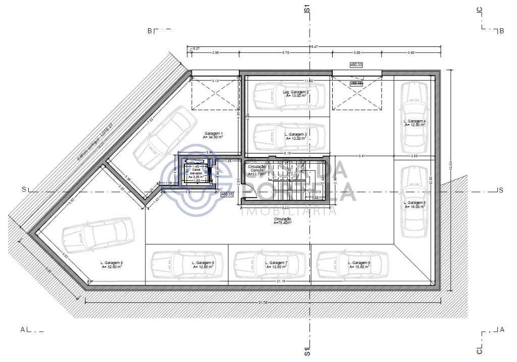 Apartamento T2 R/C "B"em construção com garagem | 79,85 m2 (área total - Grande imagem: 5/12