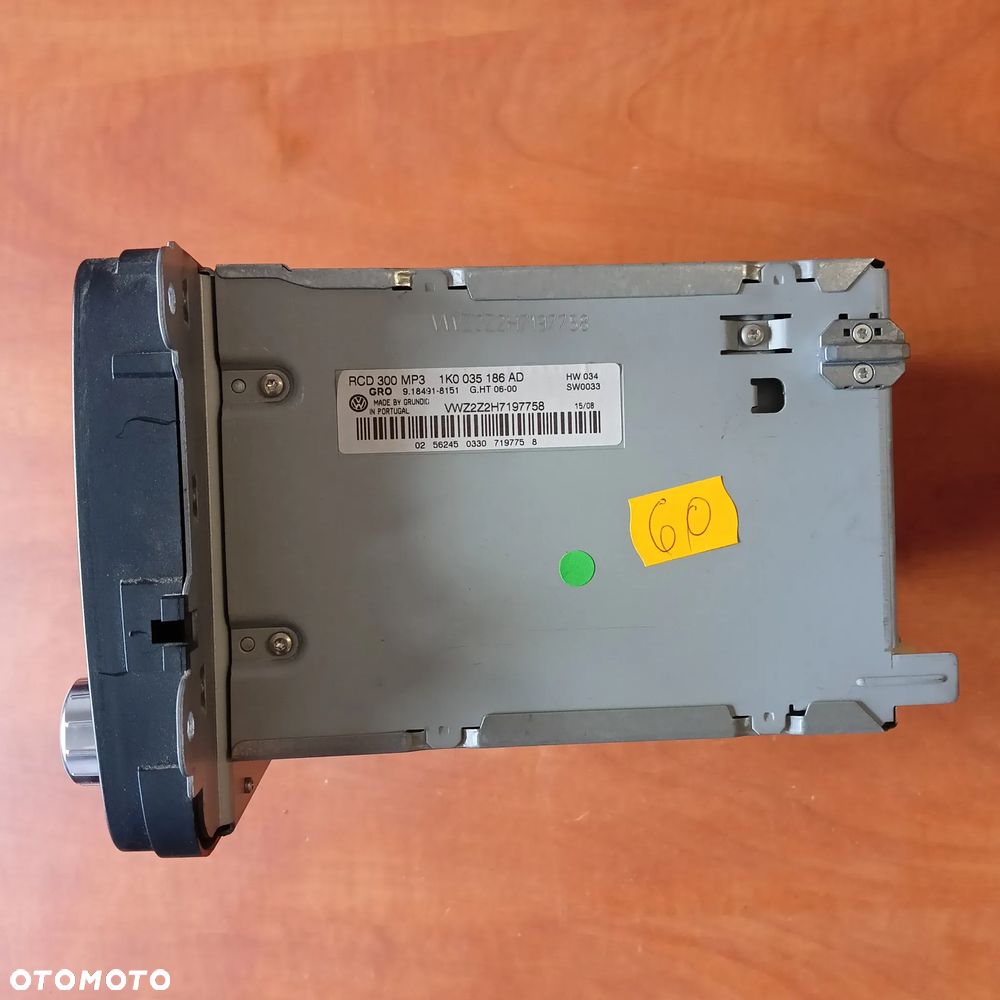 RADIO CD 1K0035186AD VOLKSWAGEN TOURAN - 4