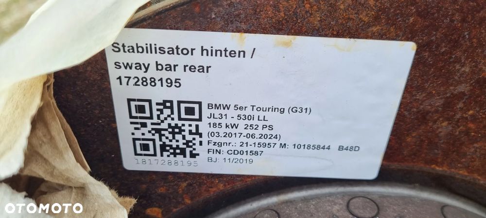BMW 5 G31 2017- Tarcze hamulcowe tylne M-PAKIET XDRIVE - 13