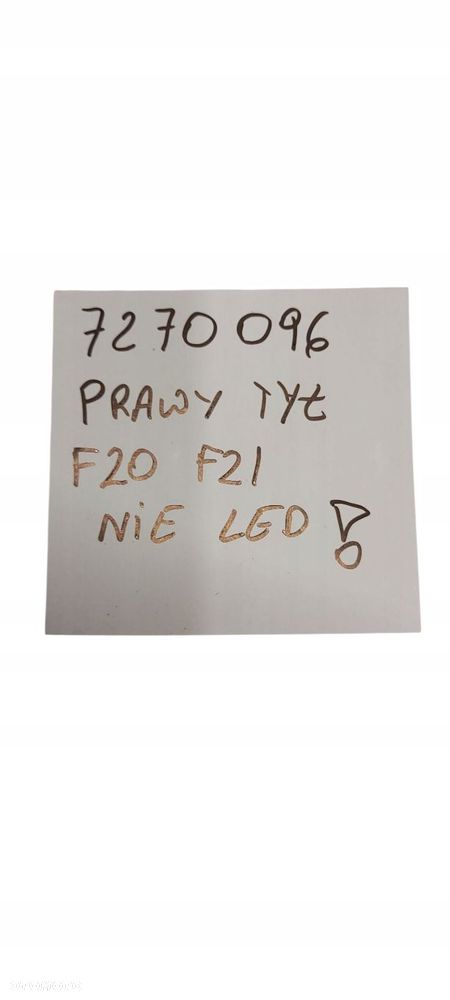 Bmw F20 F21 Lampa W Błotnik Prawa Tył Tylna Oryginał 7270096 - 6