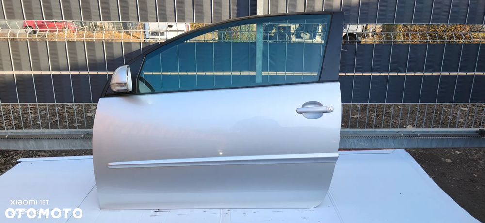 Drzwi kompletne Lewe Prawe VW GOLF 5 LA7W V części przód przednie 3D srebrne kierowcy poszycie - 1