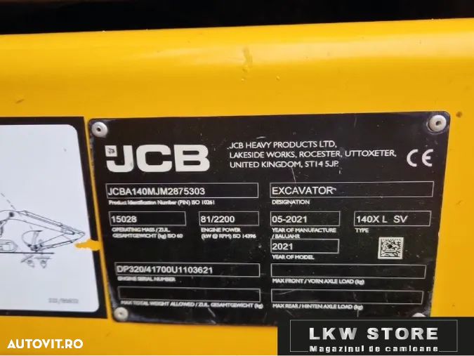 JCB 140XL SV Excavator, TOP !!! - 8