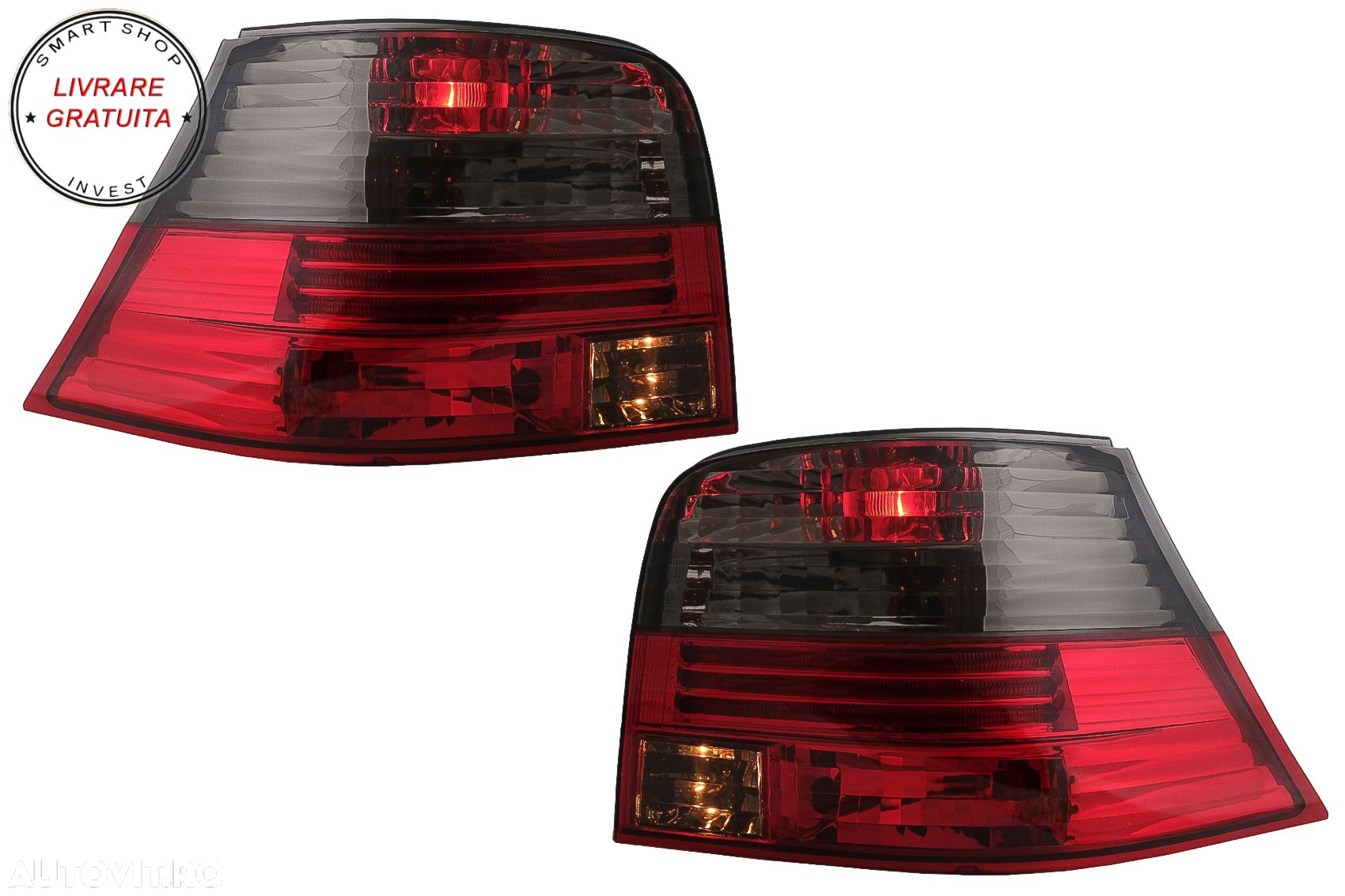 Stopuri VW Golf 4 IV (1997-2004) Rosu Fumuriu- livrare gratuita - 4