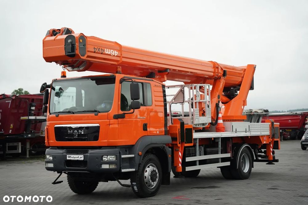 MAN TGM 18.290 / 4x4 / PODNOŚNIK KOSZOWY / WYSOKOŚĆ ROBOCZA 46M / MANUAL - 11