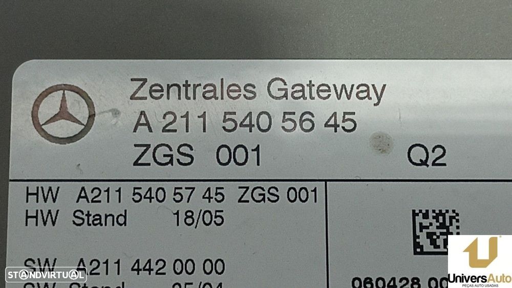 MÓDULO ELETRÓNICO MERCEDES CLASE E (W211) BERLINA E 220 CDI (211.006) - 3