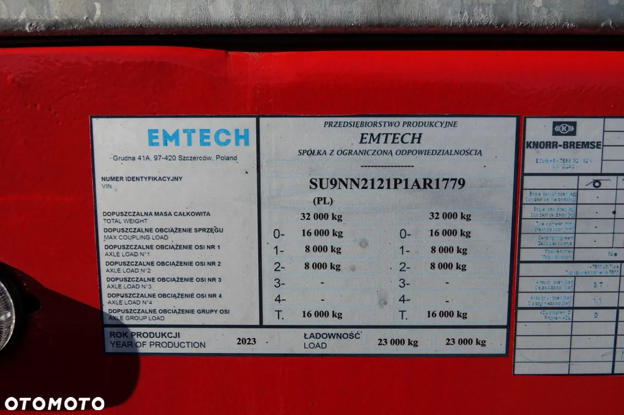 EMTECH NACZEPA LAWETA / NISKOPODWOZIE / ROZCIĄGANA / DŁUGOŚĆ: 13,5 M / 2023 ROK - 33