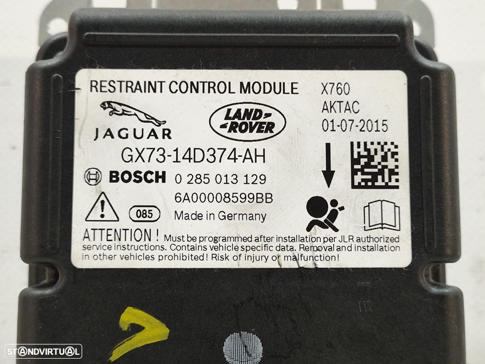 Centralina Airbag Jaguar XE X760 - 8