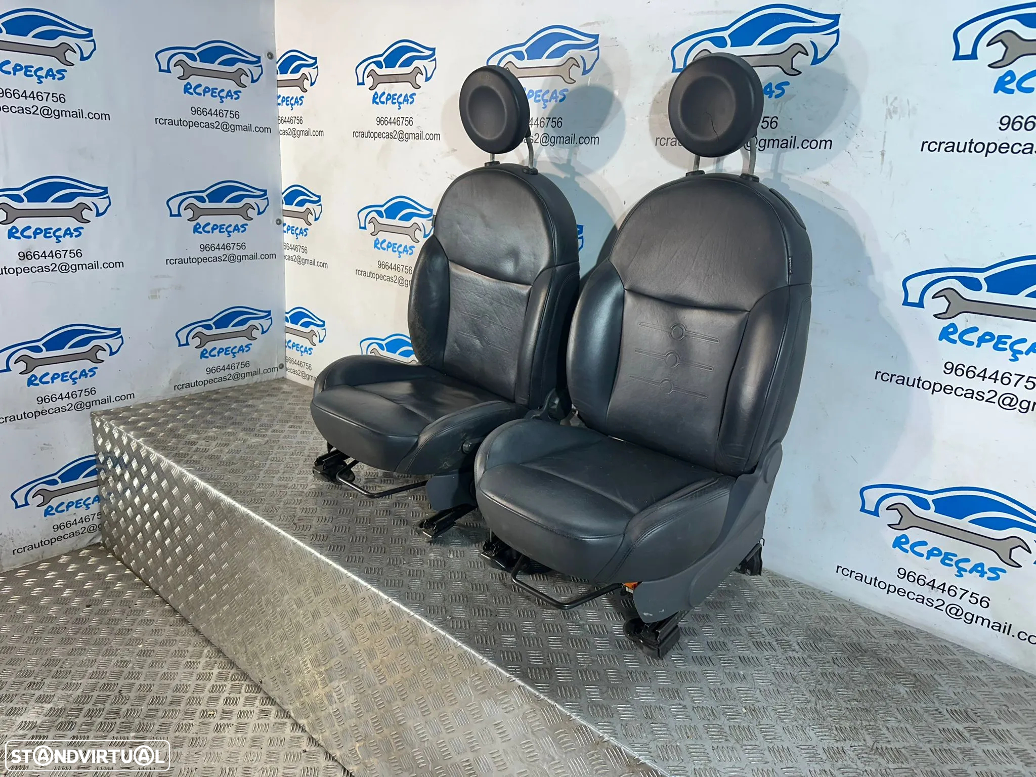 Conjunto Bancos Pele Fiat 500 312 2007 - Presente - 10