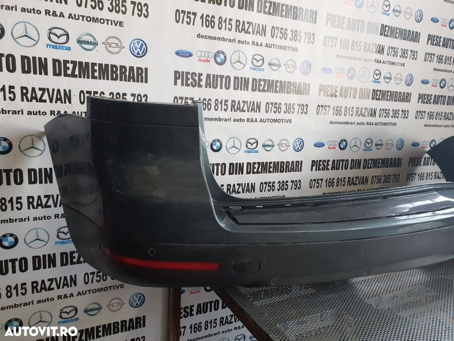 Bara Spate Cu Senzori Parcare VW Touran 7L An 2004/2009 Originala Completa Bara Spate Cu Senzori Pa - 2
