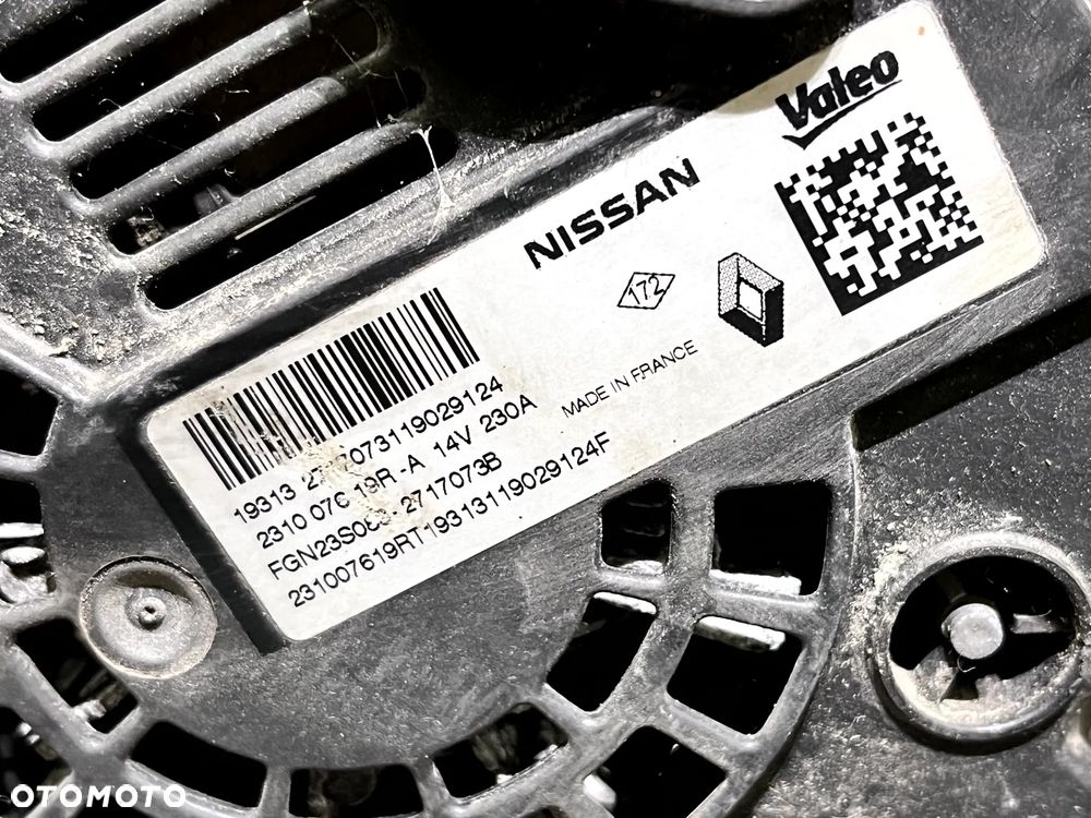 RENAULT MASTER III IV OPEL MOVANO B NISSAN NV400 2.3 DCI ALTERNATOR 231007619R ORYGINAŁ - 9