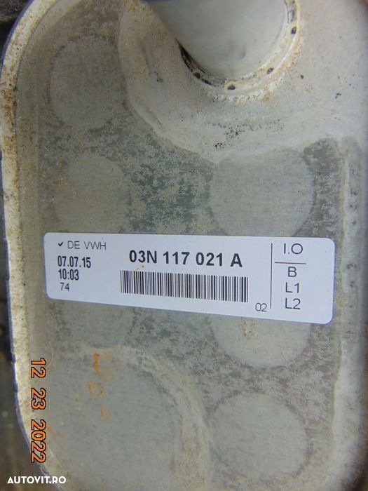 Carcasa filtru ulei cu racitor Audi A5 A6 A4 q5 2.0 CNH termoflot 2.0 - 2