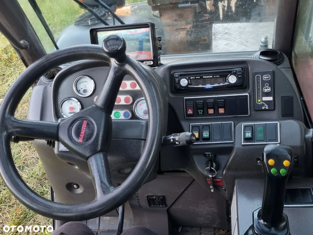 Manitou 523 MonoUltra Ładowarka teleskopowa 5m 2,3 tony Posuw wideł Hydr. łyżka Klima 2x kamera PERKINS z Komuny Norweskiej! Jak Nowa 3136 mtg Zero luzów wycieków SERWISY DEKRA - 28