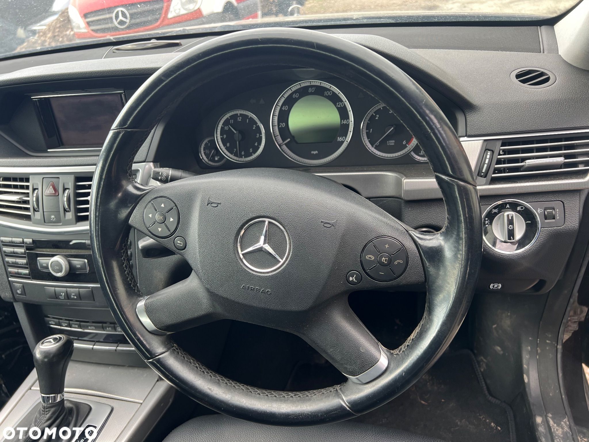 Kierownica skórzana z poduszką airbag Mercedes w212 - 1