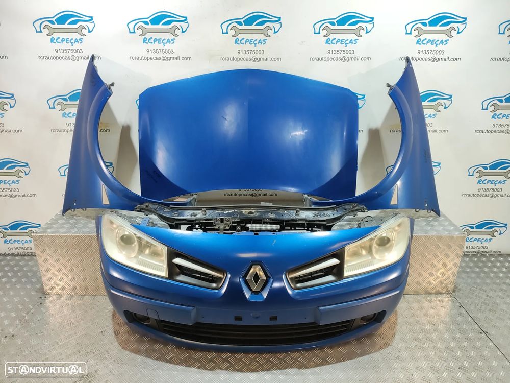 FRENTE COMPLETA RENAULT MEGANE 2 II MK2 FACELIFT CAPOT PARACHOQUES GUARDA-LAMAS OTICAS RADIADOR VENTILADOR FRENTE FIBRA REFORÇO - 22