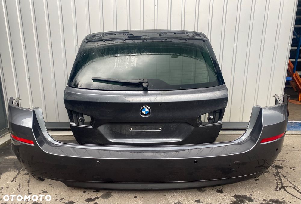 BMW 5 V  F11 F 11 kompletna KLAPA TYLNA z szybą tył pokrywa BAGAŻNIKA TYLNIA + zderzak tylny tylni tył B39 szyba tylna tylnia klapy w klapę tylną tył - 4