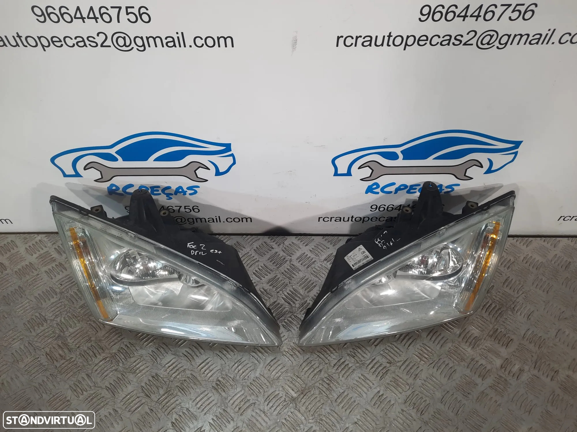 OTICA OTICAS ESQUERDA DIREITA FORD FOCUS II 2 MK2 OPTICA OPTICAS FAROL FAROIS ORIGINAL - 3